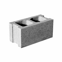 a concrete block on a white background
